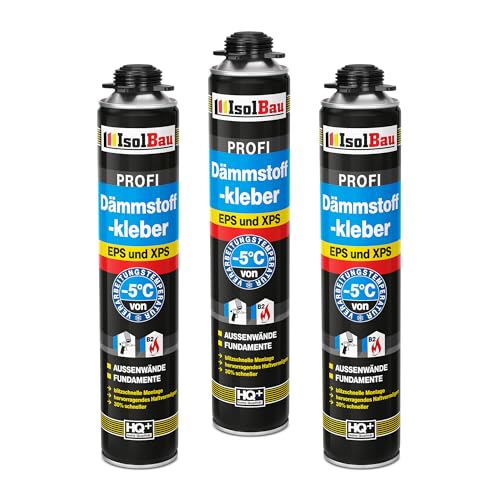 Colle périmétrique EPS XPS Isolbau mousse adhésive anti pont thermique