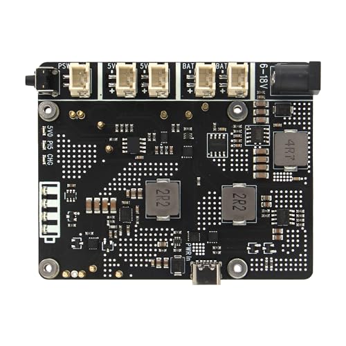 Geekworm X1203 5V UPS Expansion Board for Raspberry Pi 5, Wide 6-18V Input