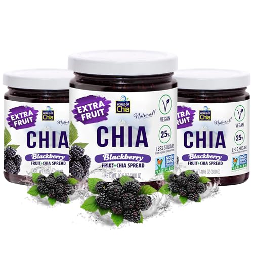World of Chia Extra Fruit Chia Seeds Jam - Blackberry