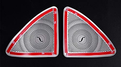 Interior Car Door Audio Speaker Frame Trim Cover 2pcs for Mercedes-Benz S Class W222 2014-2019