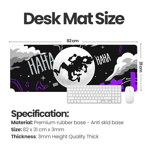 Image of XXL Size Anime & Gaming Mouse Pad [Rubber Base] | Mouse Pad (31 x 12 Inches) 3mm Desk Mat (Anime Style)