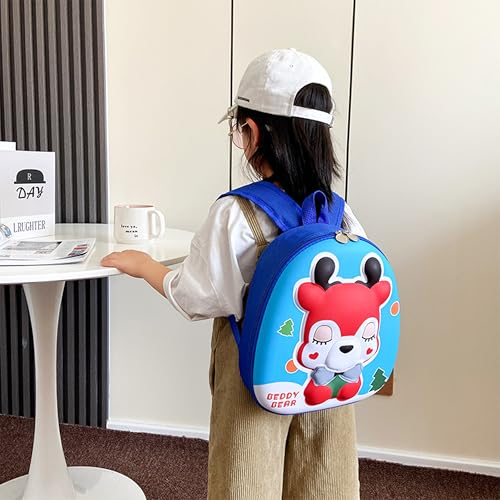 Image of Bembika School Bag The Perfect Children Backpack and School Bags for Kids Compact Stylish Backpack for Kids Exceptional-Quality Kids Kindergarten Backpack and Travel Backpack- (Deer|Blue)