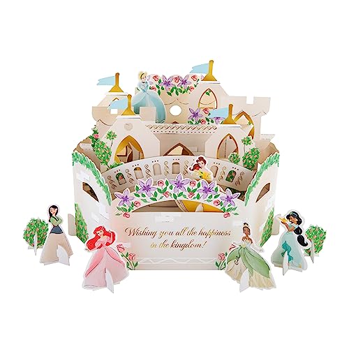 Hallmark Cartão de aniversário com design 3D de princesas da Disney