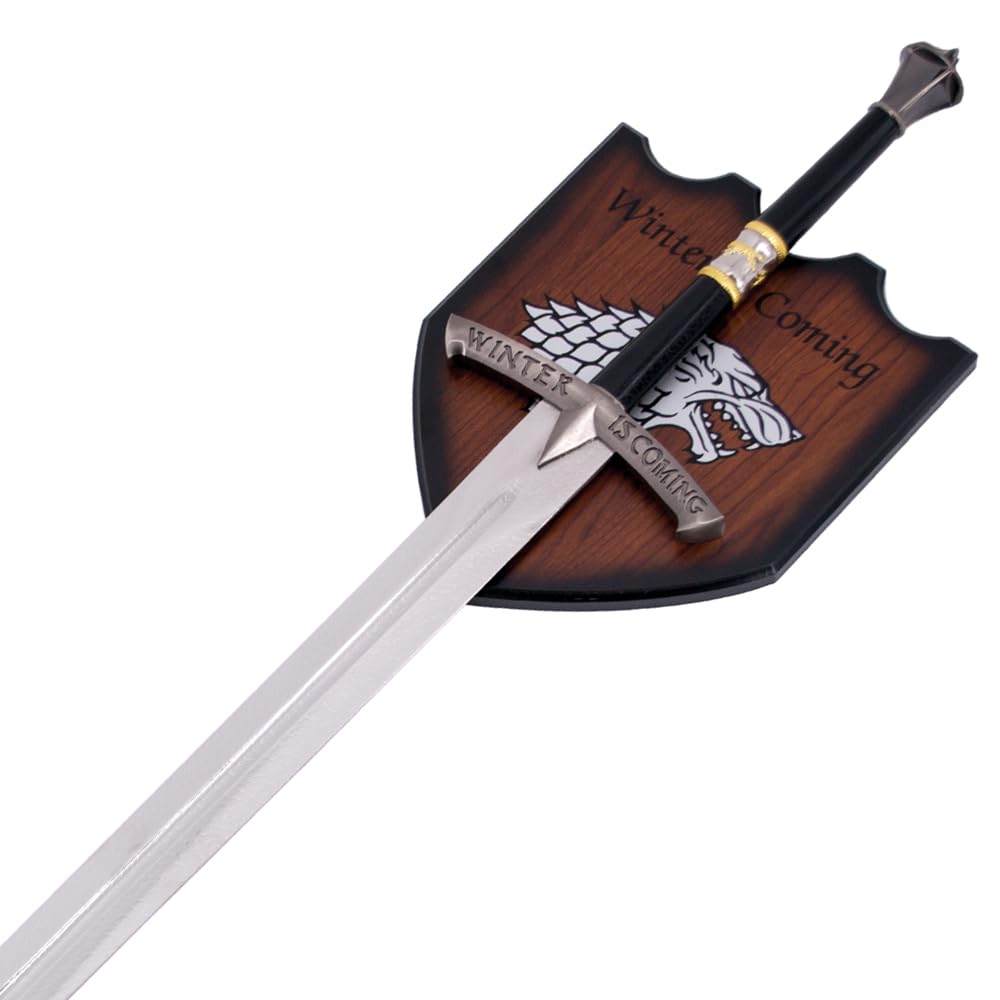 GoT Schwert - Jon Snow Longclaw Sword - Dolch - Dagger - Targaryen Messer - Stark Winter is Coming - LARP (Schwert Ice Scheide)
