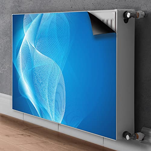 Cache Aération Magnétique Isolant et Décoratif Bleu 80x60 - 3