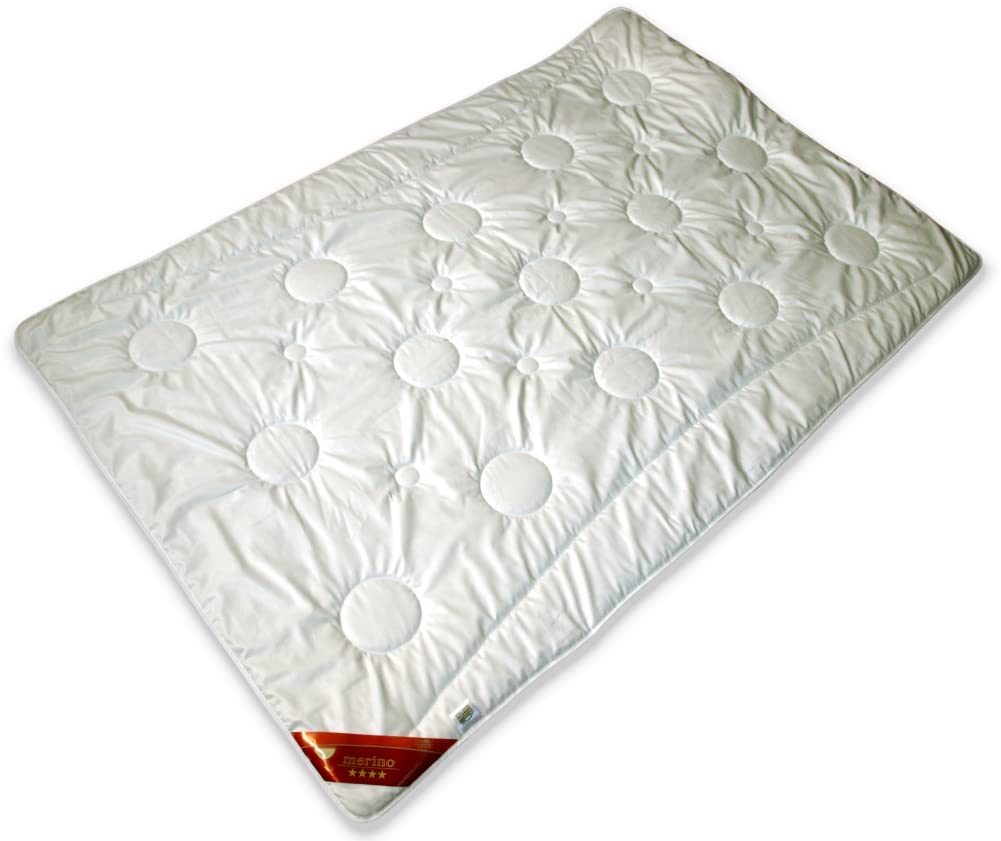 Bettdecke Merino Schafwolle 200x200cm extra leicht