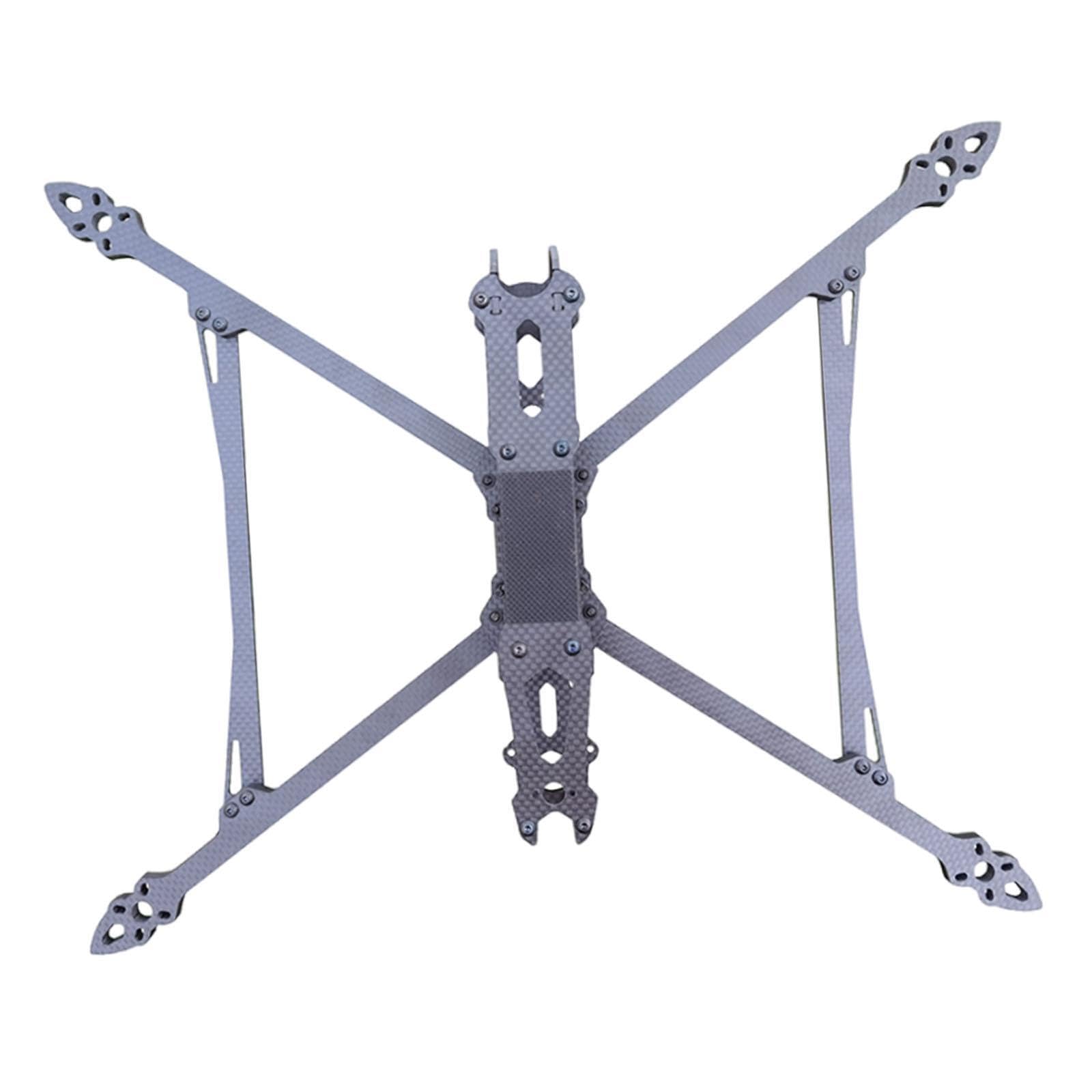 Kit de marco de cuadricóptero fibra carbono ligero Muy resistente Marco dron FPV fácil montar Adecuado para principiantes y profesionales Kit cuadricóptero fibra carbono ligero