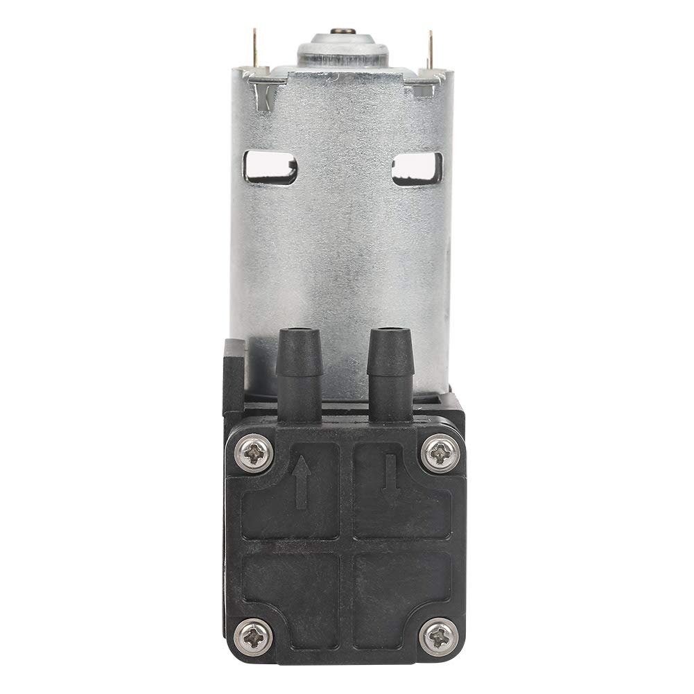 Vakuumpumpe, DC 24V Mini öllose Vakuumpumpe, 85kPa Vakuumgrad, Durchfluss 40L/Min Vakuumpumpe, geräuscharm, für Gas Luft