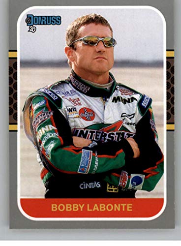 2020 Donruss Racing Silver #166 Bobby Labonte Interstate Batteries/Joe Gibbs Racing/Pontiac Official NASCAR Trading Card made by Panini America