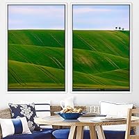 2 Piece Framed Canvas Wall Art Greenlands Canvas Prints Home Artwork Decoration for Living Room,Bedroom - 16