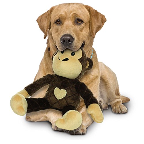 Mighty- Safari Monkey-Brown- Squeaker-Multiple Layers. Made Durable, Strong & Tough. Interactive Play Dog Toy (Tug, Toss & Fetch). Machine Washable & It Floats. #TOP3