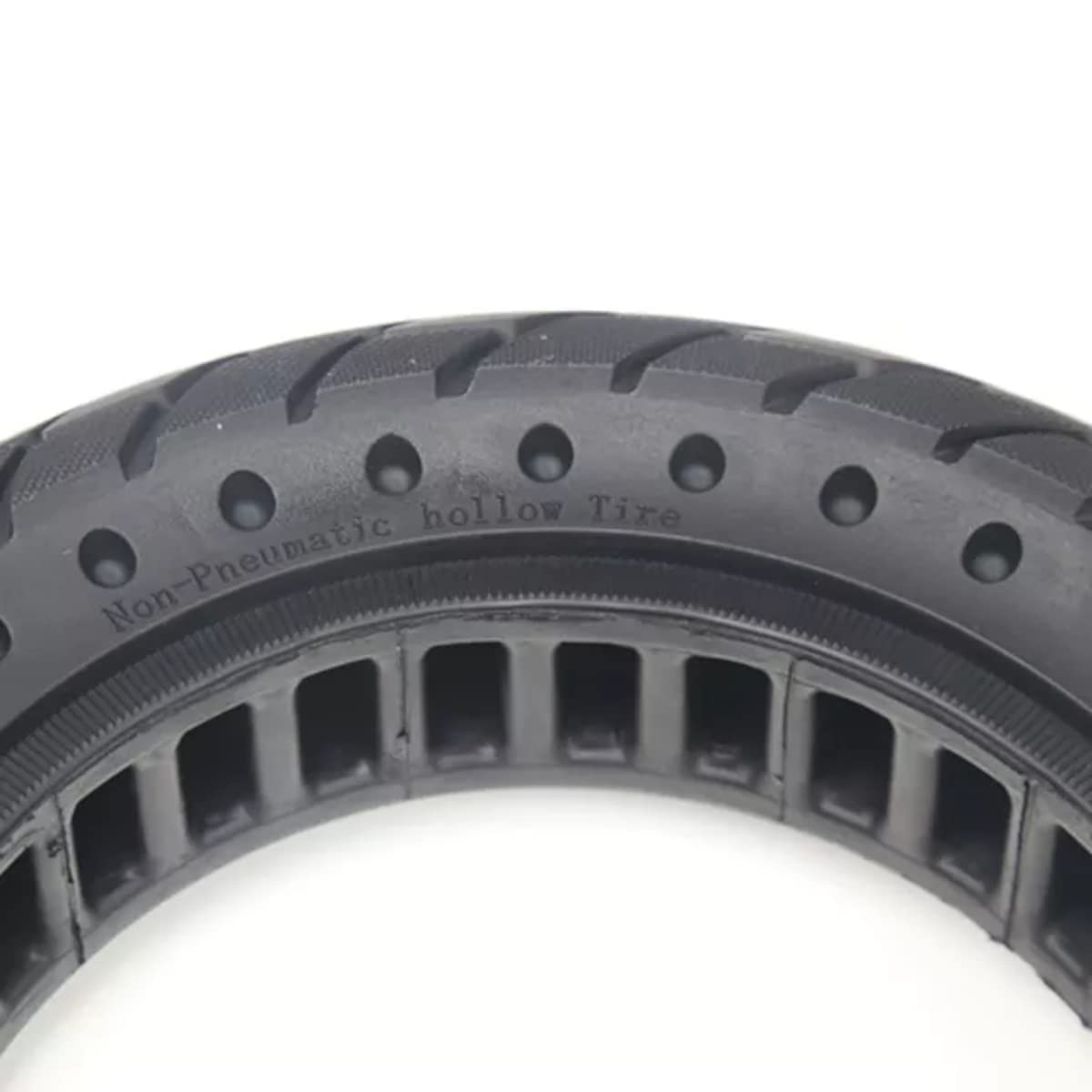 Ruota Piena 10x2.5 (36mm) per Monopattino Elettrico – Pneumatico Solido Anti-Foratura Compatibile con Xiaomi, Ducati, Lexgo, Vivobike S2 60/70-6.5 (Nero puntini 2pz+leva)