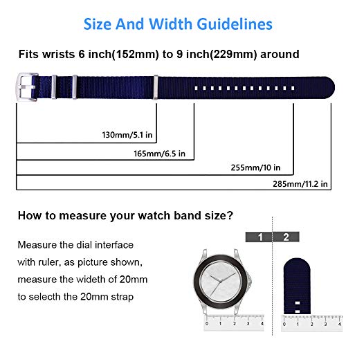 Ritche Christmas Stocking Stuffers Nylon Watch Strap With Heavy Buckle 18Mm 20Mm 22Mm Premium Seat Belt Nylon Watch Bands For Men Women #TOP3