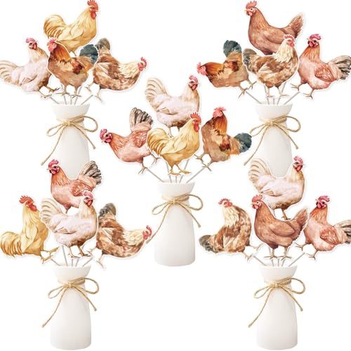 Centre de table poulet pour embellir une décoration de fête un peu vide