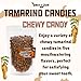 Tamarind candies chewy candy 5 Tastes fusion of spicy, sour, sweet, salty, and umami (savory) tastes in one chewy bite. 100g. (3.5oz)