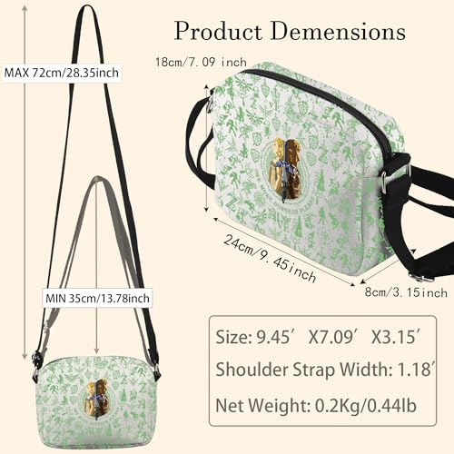 WCGXKO Video Game Inspired Crossbody Bag Anime Game Lover Gift Gaming Lover Gift2