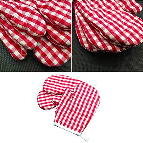 2Pcs Kids Heat Insulation Anti-Scald Gloves Kitchen Microwave Oven Gloves Mitts Baking Gloves #TOP6