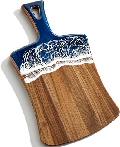 Tabla de cortar rectangular de resina con mango miniatura 1
