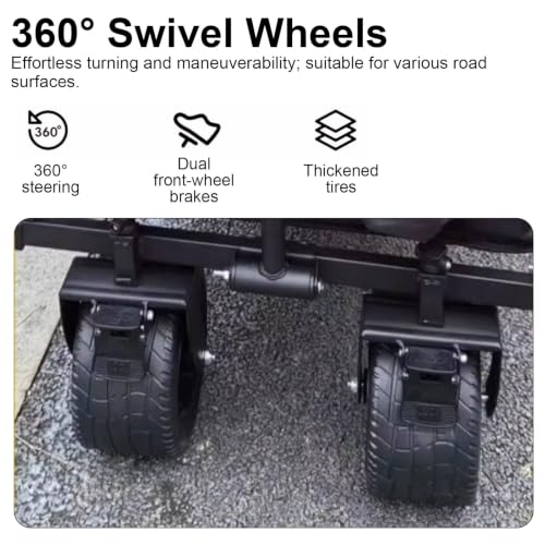 Carrito de mercado plegable con ruedas suaves para ferias y promoción comercial 7