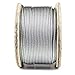 RK Wire Rope, 7x19 Galvanized Aircraft Steel Cable, 1/4-Inch, 500 Feet