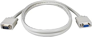 QVS 5ft Premium VGA HD15 Male to Female Tri-Shield Plenum Cable