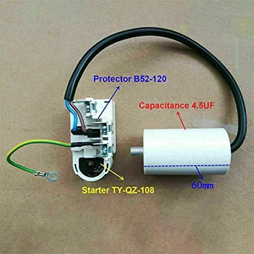 Miniatura 4 de Para Haier Refrigerador Starter Protector TY-QZ-108 Compresor Relay Accesorios con 4.5UF condensador pieza de repuesto