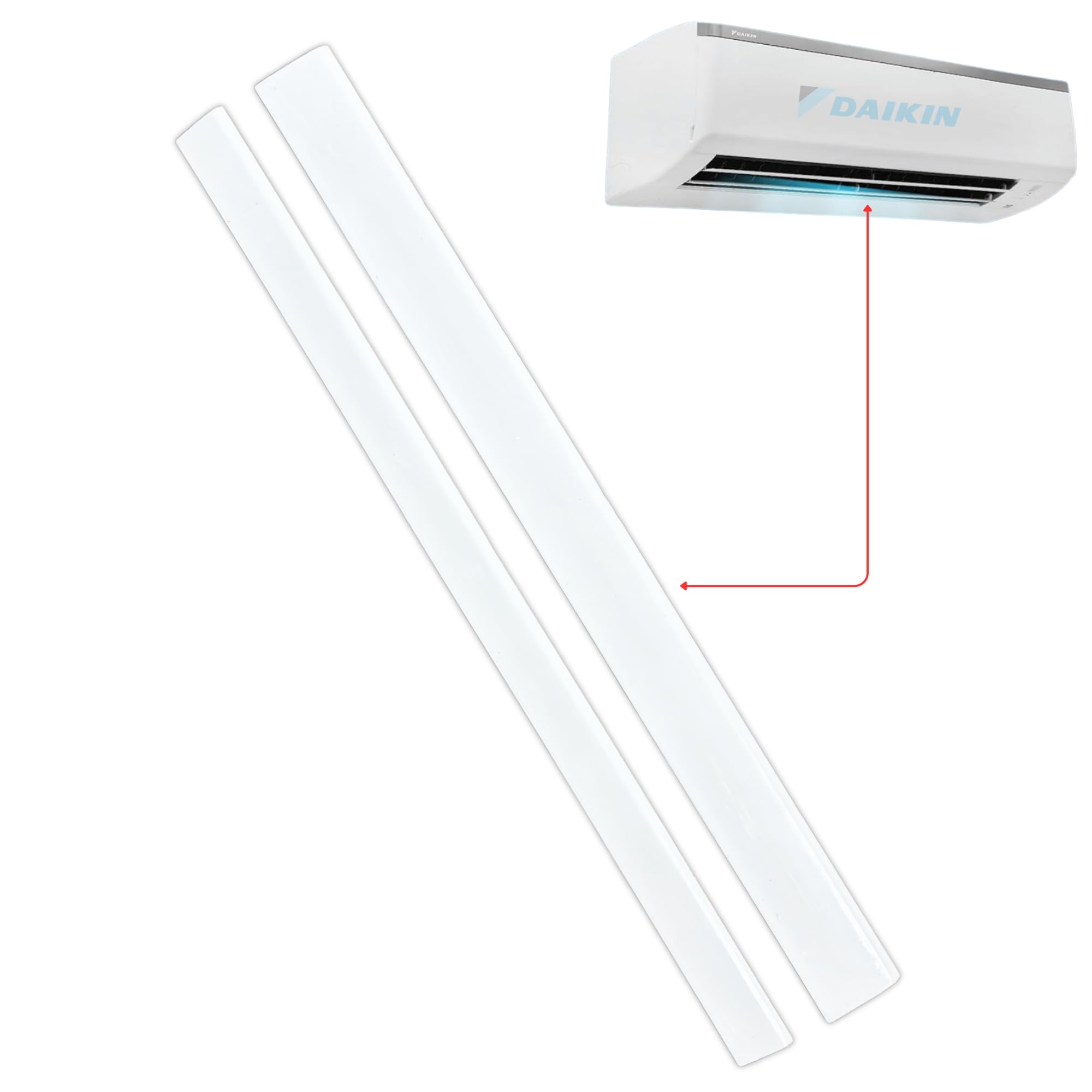 JR Appliance 1.5 Ton AC Swing Flap for Split AC | Air Flow Direction Blade | 27 inch Comapatiable with Daikin Model No. DTC35SRV166 (Set of 2Pc)