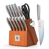 imarku 14 Piece Stainless Steel Knife Set with...