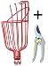 Fruit Picker Harvest Tool Kit: Basket Head & Garden Bypass Pruning Shears