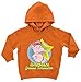 Hariz - Sudadera con capucha para bebé, diseño de hipopótamo, incluye tarjeta de regalo Coche de juguete naranja. 12-24 meses
