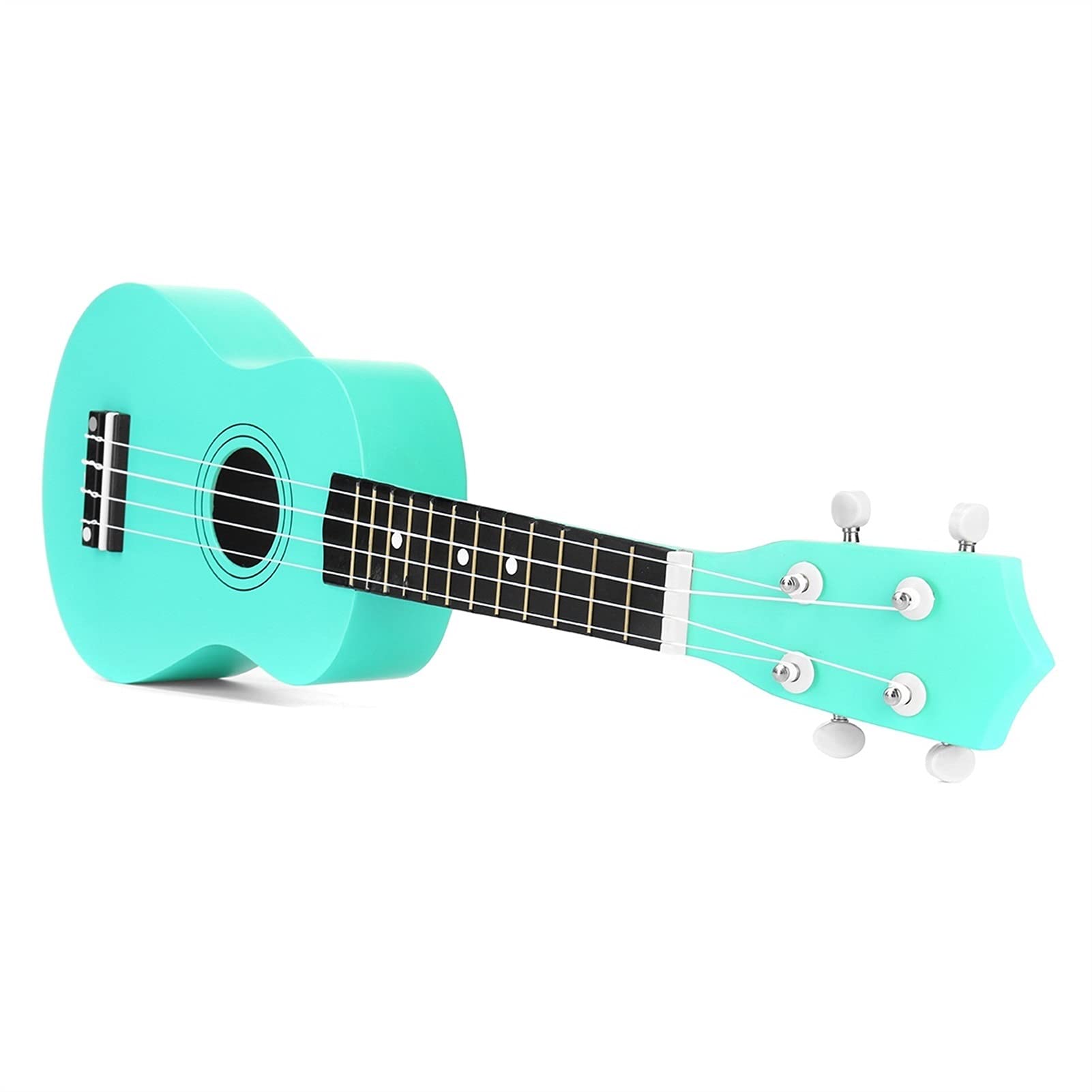 Ukulele koncertowe Początkujący Ukulele 21- calowy Saxophone Ukulele Basswood 4 Struny Hawaiian Guitar Instruments Musical Instruments Ukulele Sopran Gitara z tunerem torby Gig (Color : Green)