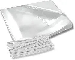 Kit 100 Sacos Plásticos para Colomba Pascal 500g (30x40cm) + Fecho Plástico