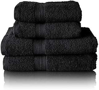 Glart Premium Set of Terry Hand Towels, Colour: White, 2X Bath Towels 70 X 140 cm