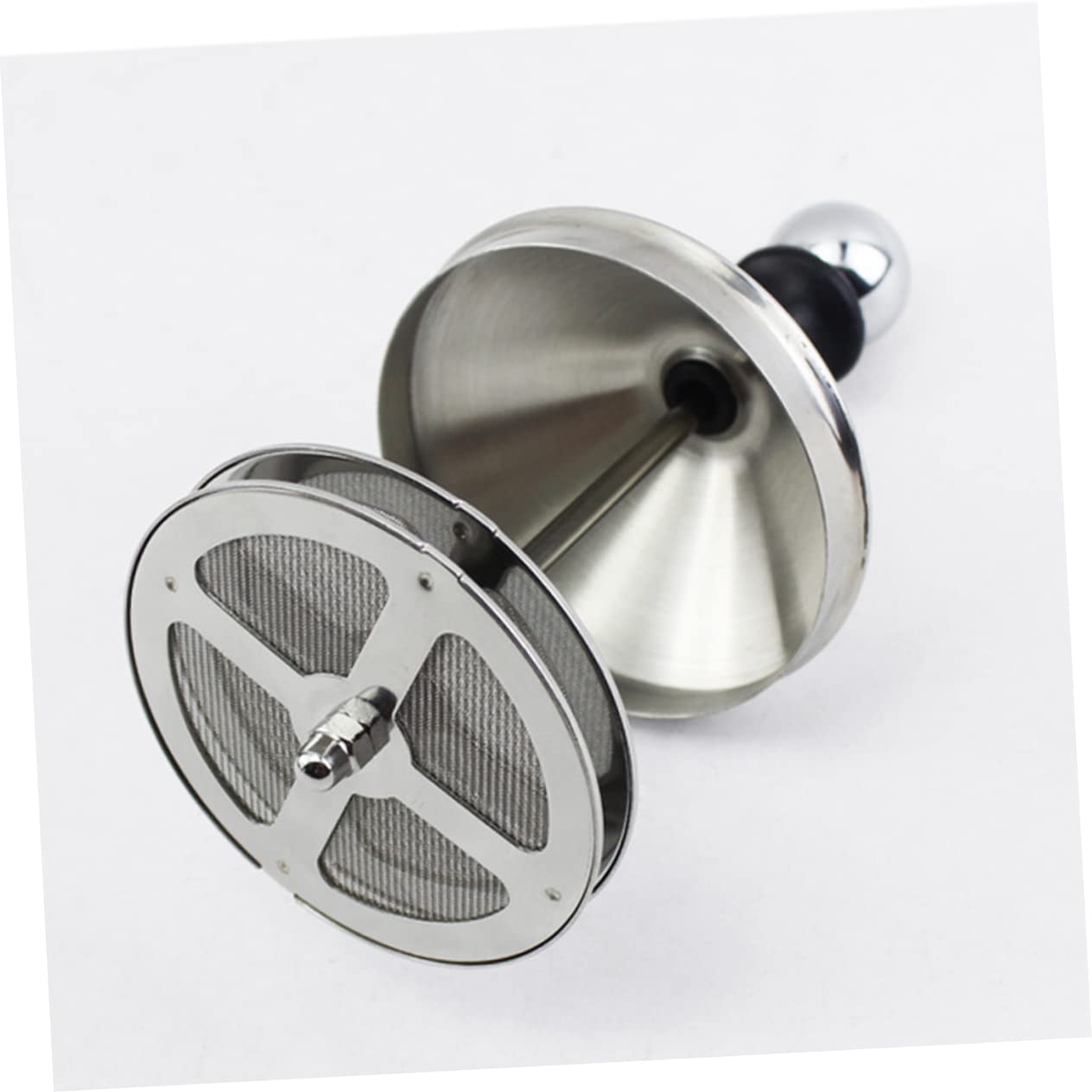 Montalatte Manuale in Acciaio Inox 800ml, Schiumatore Doppia Rete