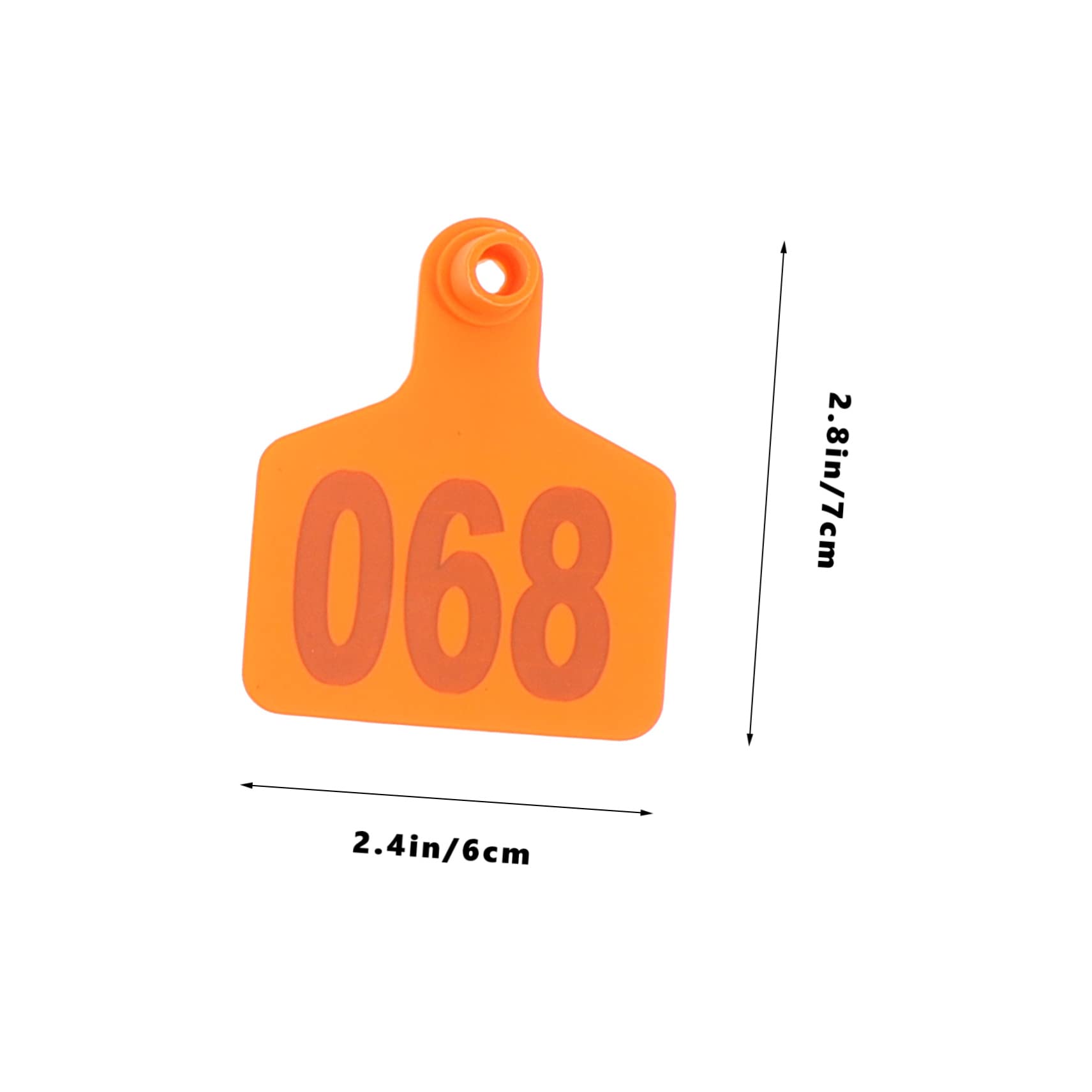 BESPORTBLE Sturdy TPU Livestock Ear Tags 100pcs Animal Ear Tags for Identification Easy on Ears