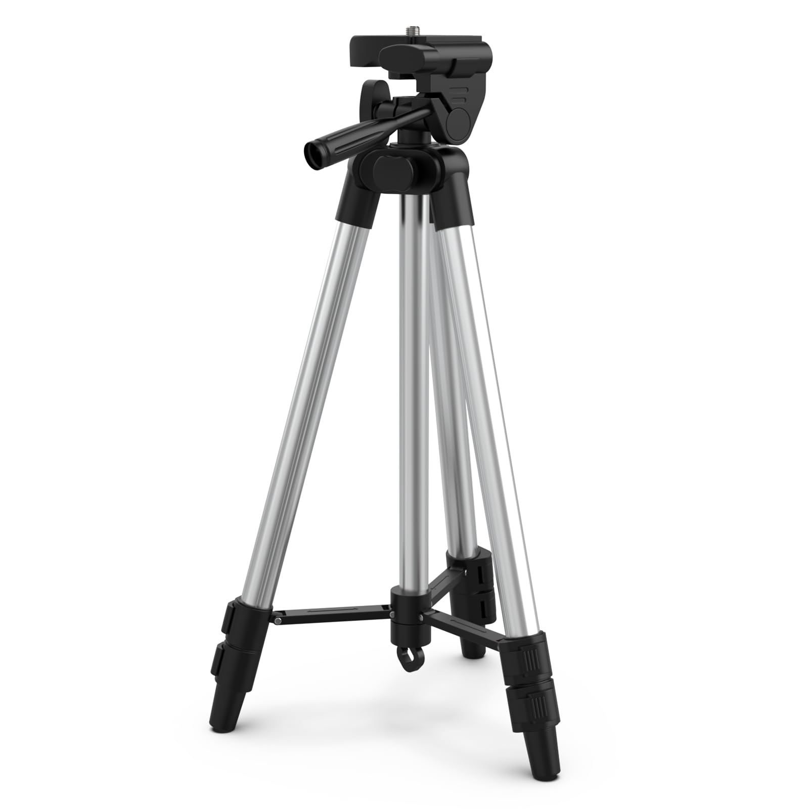 Tripod for Laser Level, 51" Lightweight Portable Camera Tripod, Compact Camera Stand Tripod for Phone, Maximum Load 1KG, Storage Length 17.7", with Storage Bag