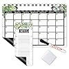 Hadley Designs Farmhouse Large Magnetic Calendar for Fridge Dry Erase Board for Refrigerator Magnetic Whiteboard Calendar Dry Erase Calendar for Fridge Planner