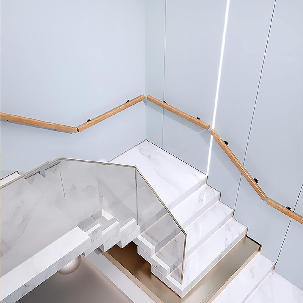 Guardrail di sicurezza antiscivolo in legno per interni ed esterni, per corridoi, loft, patii, asili, 3.28ft / 100 cm, soluzione di supporto per bambini e animali domestici