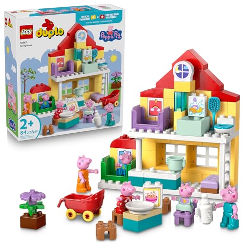 LEGO DUPLO Peppa Pig Family House - Building Toy for