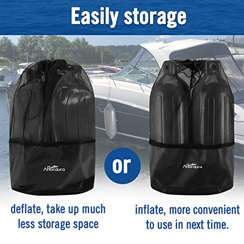 Image of Affordura Boat Fender 4 Pack Boat Bumpers Fenders with 4 Ropes