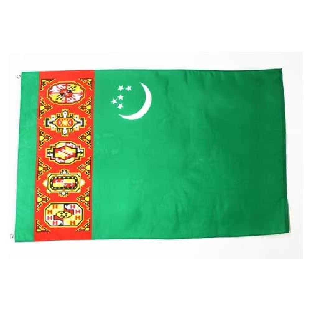 AZ FLAG Drapeau Turkmenistan Ancien en Polyester 100D avec Oeillets, 150cm x 90cm