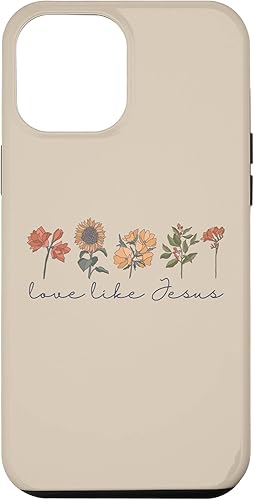 iPhone 12 Pro Max Love Like Jesus Boho Flowers Bible Scripture Religious Faith Case iPhone 12 Pro Max Love Like Jesus Boho Flowers Bible Scripture Religious Faith Case