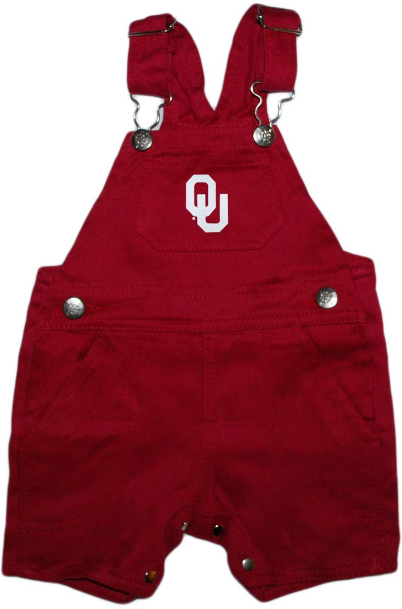 Creative Knitwear University of Oklahoma Baby and Toddler Short Leg Overalls