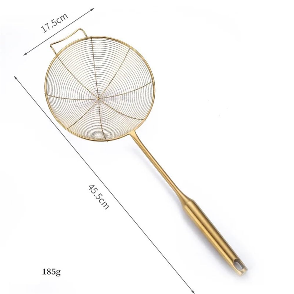 Cesta para freidora Cesta for freír dorada de acero inoxidable(Grande)