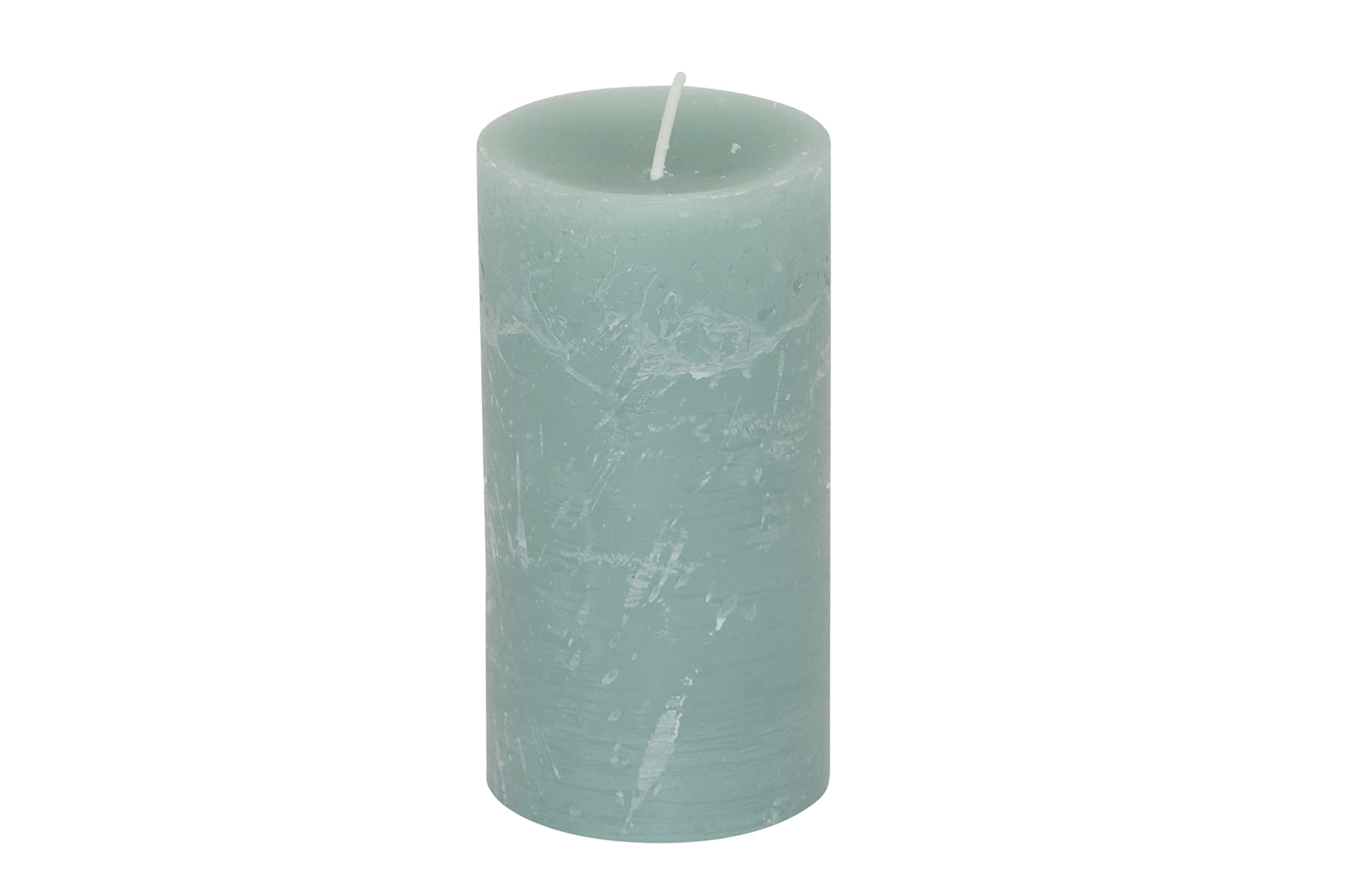 HS Candle - Candele di cera, a colonna, nero, 4 cm x 6 cm (12 pezzi), in diversi colori, prodotte in UE, candele a pilastro, in cera