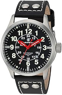 Smith and Wesson SWW-GRH-1 Mumbai Lamplighter Swiss Tritium Watch 10ATM with Leather Strap