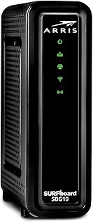 ARRIS (SBG10) - Cable Modem Router Combo - DOCSIS 3.0 16 x 4 Gigabit & AC1600 WiFi