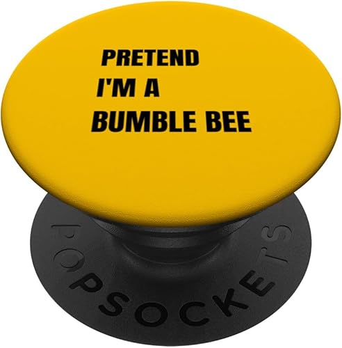 Pretend I'm A Bumble Bee Party Costume Halloween Text Design PopSockets Swappable PopGrip