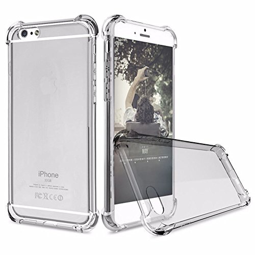 iPhone 6S Case, iPhone 6 Case, UTHMNE Crystal Clear Shock Absorption Technology Bumper Soft TPU Cover Case for iPhone 6 / 6s - Gray