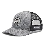 Columbia Mesh Snap Back Hat, Grill Heather, Circle Patch, One Size